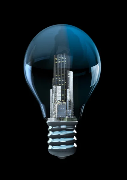 City bulb — Stock Photo, Image