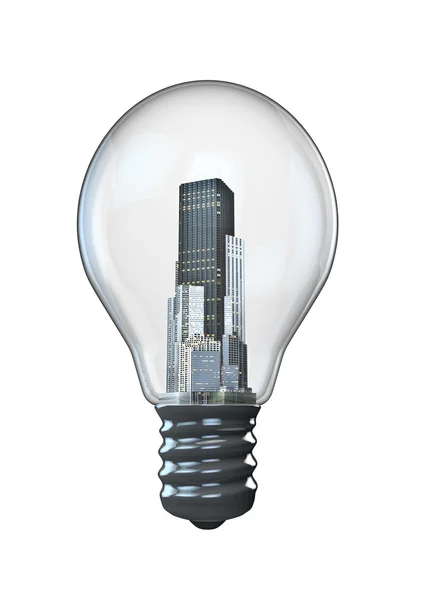 City bulb — Stock Photo, Image