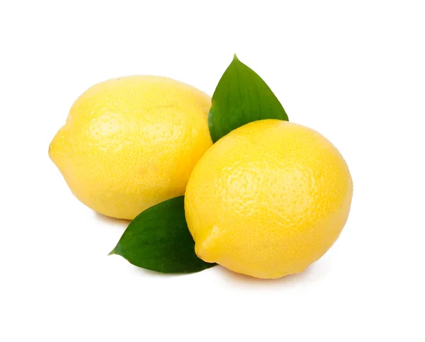 Лимонні фрукти ізольовані на білому фоні — стокове фото