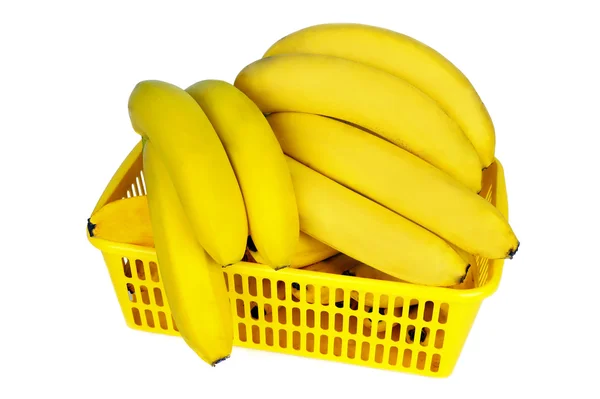 Plátanos en la cesta — Foto de Stock