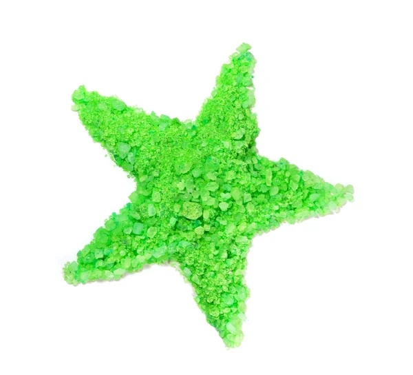 Zeezout gelegd in de vorm van een ster — Stockfoto