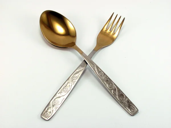 stock image Spoon and fork