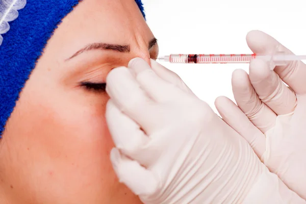 Kosmeettinen menettely Botox-injektiot — kuvapankkivalokuva