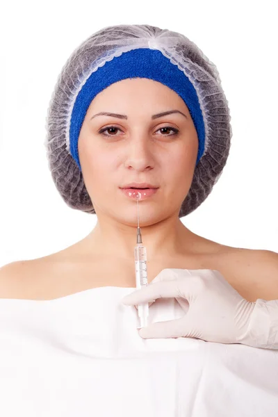 Cosmetic procedure Botox injections — Stock Photo, Image