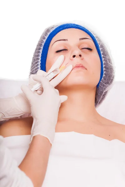 Procedimiento cosmético Botox inyectables Imagen De Stock