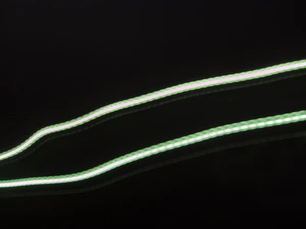 Två gröna linjer — Stockfoto