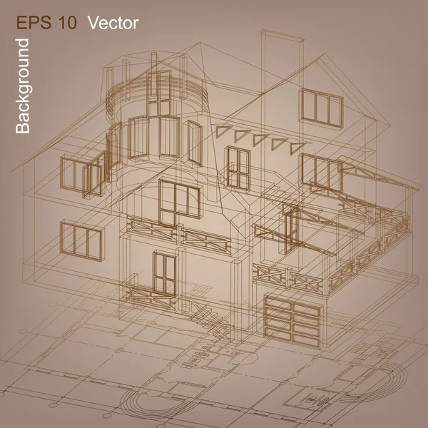 Architektonické pozadí (vektor) — Stockový vektor