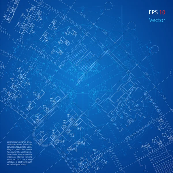 Urban Blueprint (vector) — Stock Vector