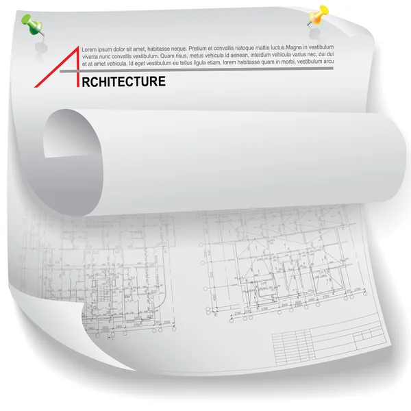 Koncepcyjnych architektonicznych tło (wektor) — Wektor stockowy