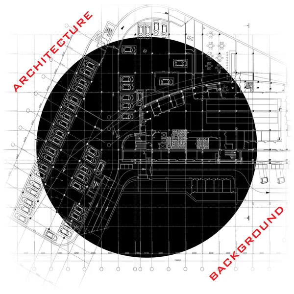 概念的な建築背景 (ベクトル) — ストックベクタ