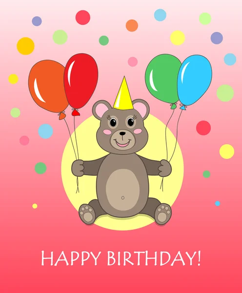 stock vector Birthday card