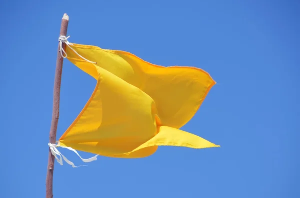 Stock image Yellow warning flag