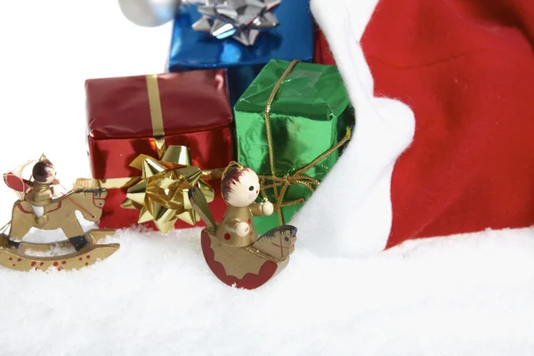 Küçük Noel paketler — Stok fotoğraf