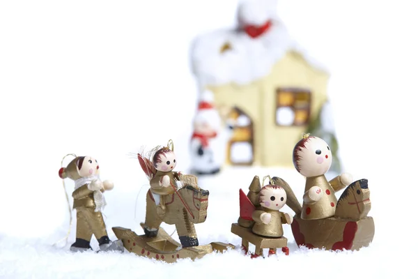 Fa karácsonyi dekoráció — Stock Fotó