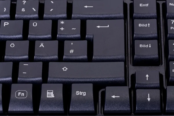 Black computer keyboard — Stock Photo, Image