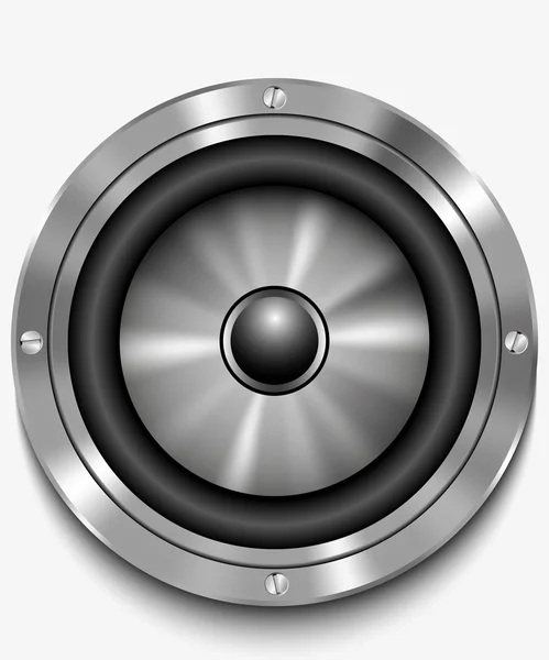 Symbol Lautsprecher-Vektor. Audio-Lautsprecher. Stereoanlage, Sound, Radio, Lautstärke, Dolby-Illustration. — Stockvektor