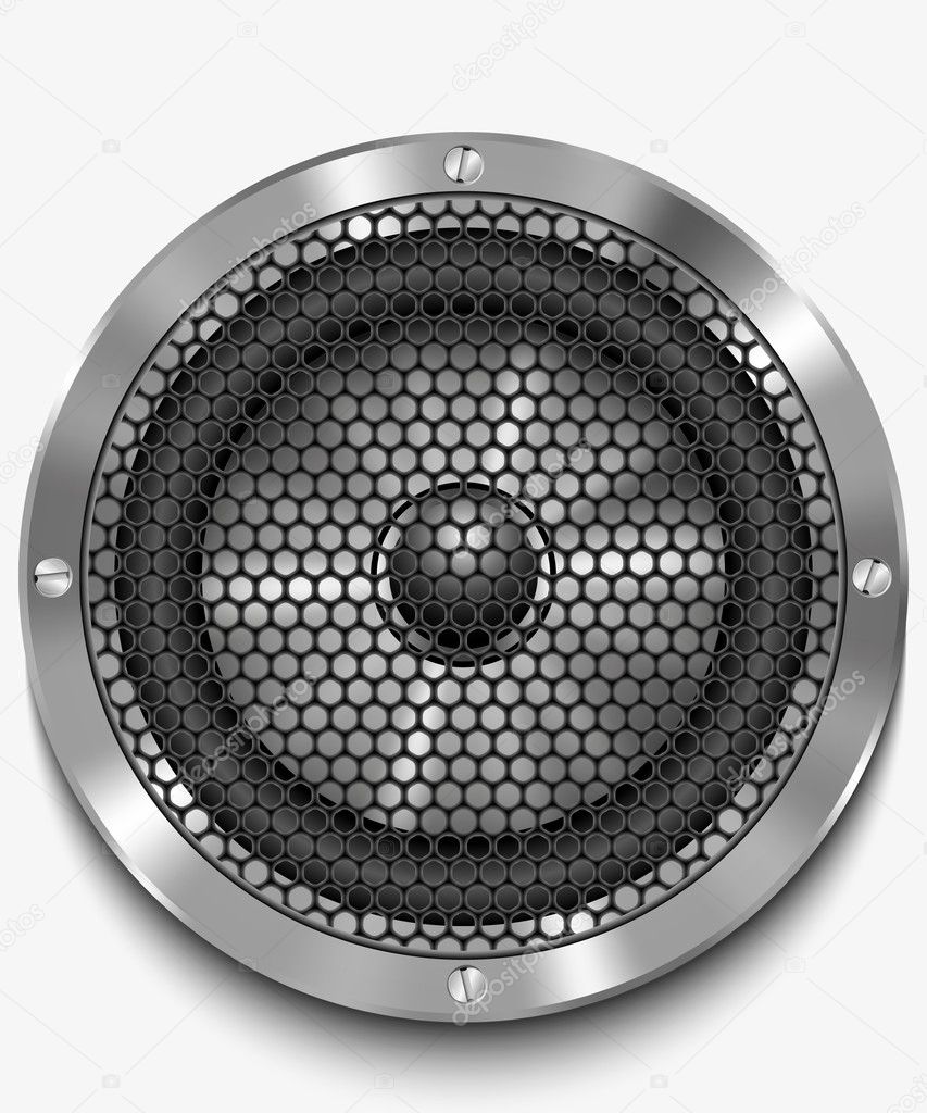 Icon loudspeaker vector. Audio loud speaker. Stereo, sound, radio, volume, dolby illustration.