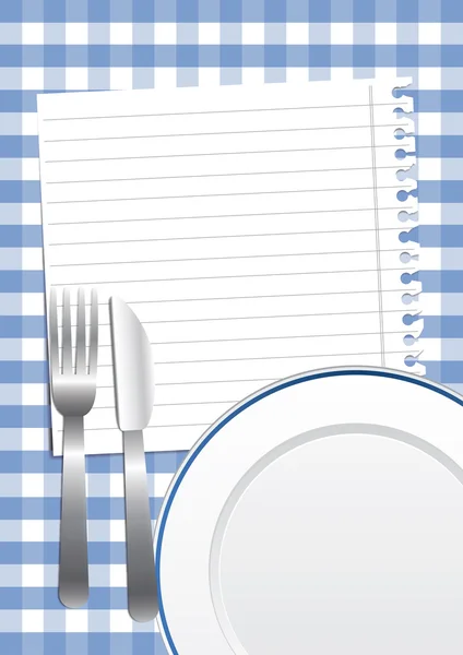 Gastronomik arka plan mavi — Stok Vektör