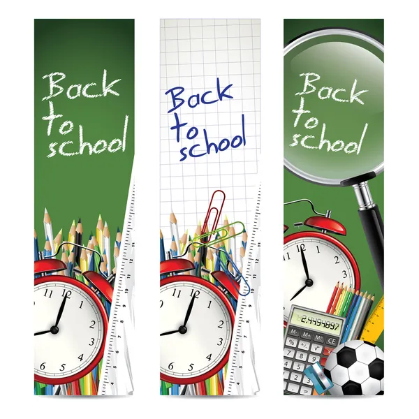 Back to school banners — Stock Photo, Image