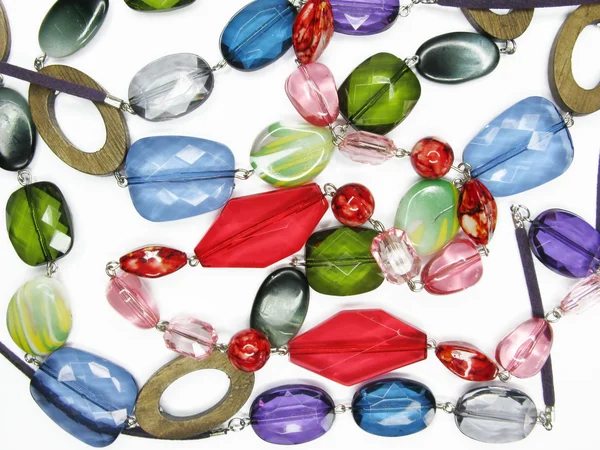 Haufen farbiger Perlen — Stockfoto