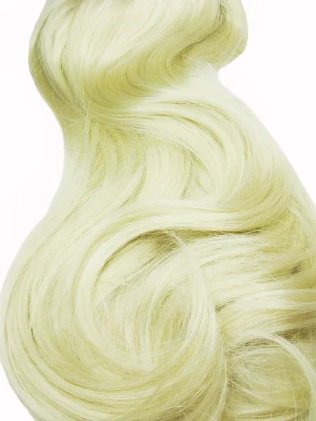 Blond hair long curls — Stock Photo, Image