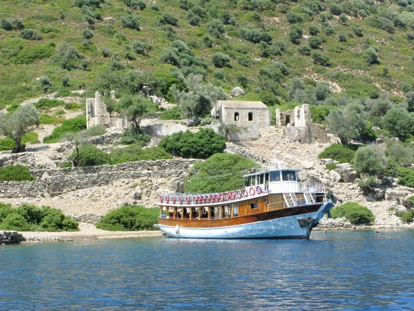 Yate en el Mar Egeo —  Fotos de Stock