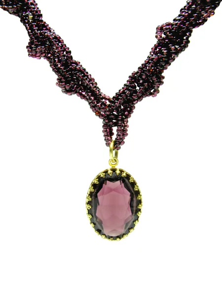 Violet luxury necklace — Stock Photo, Image