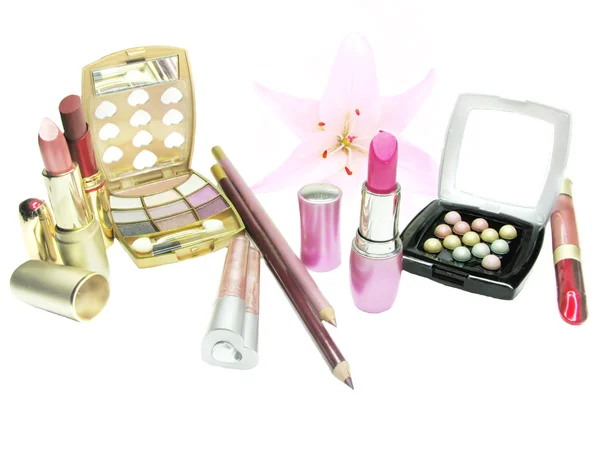 Set cosmético para maquillaje — Foto de Stock