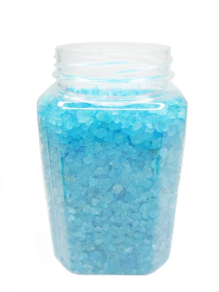 Modrá koupání mořská sůl — Stock fotografie