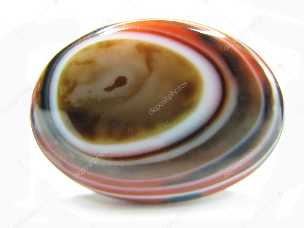Round carnelian crystal