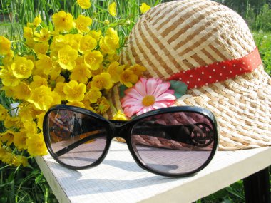 Summer accessories clipart