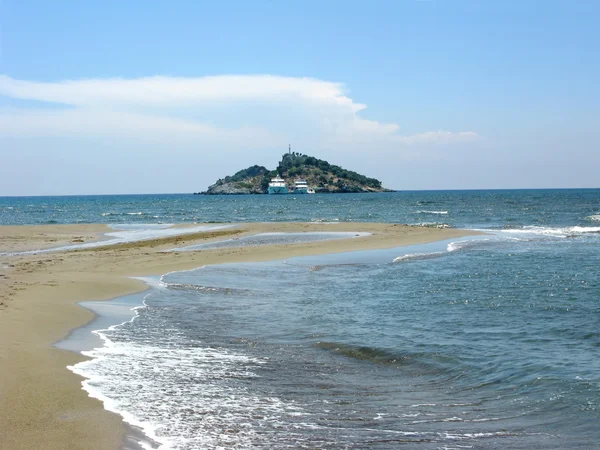 Plaża krajobraz Turcji istuzu dalyan — Zdjęcie stockowe