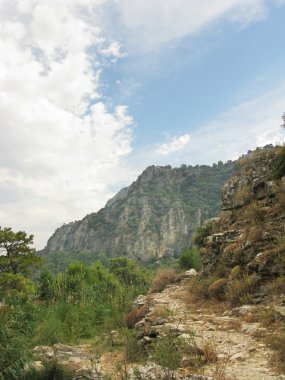 Road high in mountains