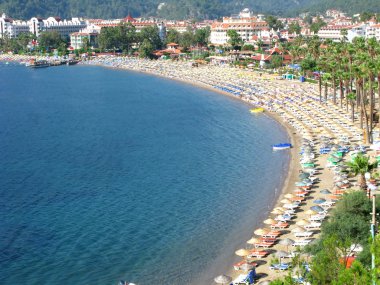 plaj manzara Türkiye sahil şeridi