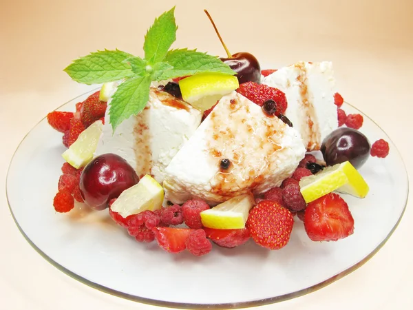 Obstsalat Sommer Dessert — Stockfoto