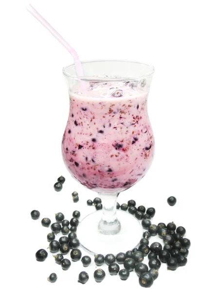 Fruit cocktail with black currant — Stock Photo, Image