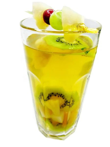 Ποτό κρύο χυμό φρούτων με ακτινίδιο — Φωτογραφία Αρχείου