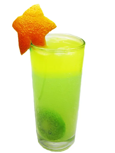 Meyve suyu soğuk içecek ile kivi — Stok fotoğraf