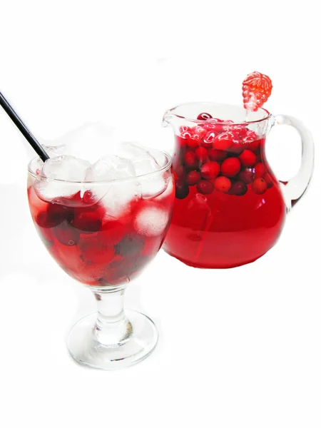 Punch cocktail drink med frukt — Stockfoto