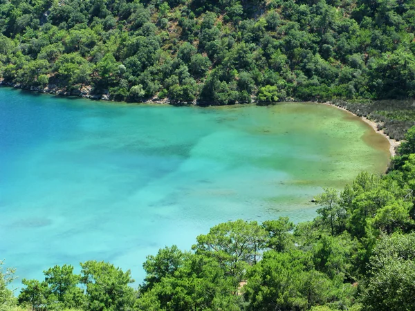 Bay lagoon peyzaj Akdeniz Türkiye'de — Stok fotoğraf