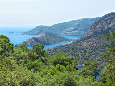 Akdeniz Türkiye'nin kıyı şeridi manzara