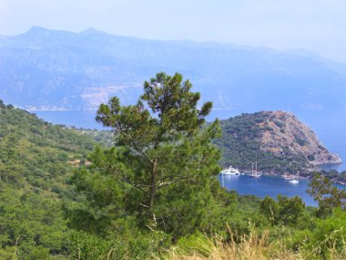 Akdeniz Türkiye'nin kıyı şeridi manzara