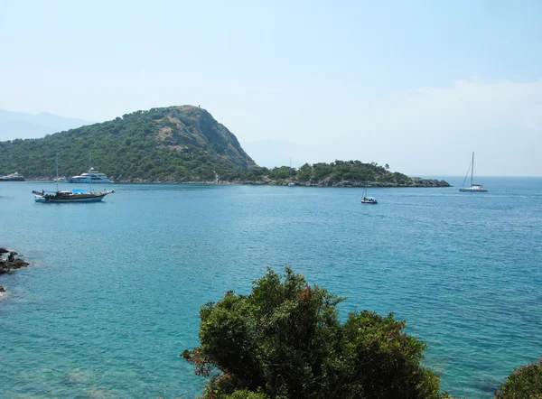 Paisagem costeira do mar Egeu — Fotografia de Stock