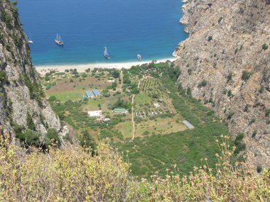 Kelebek Vadisi derin gorge fethiye Türkiye