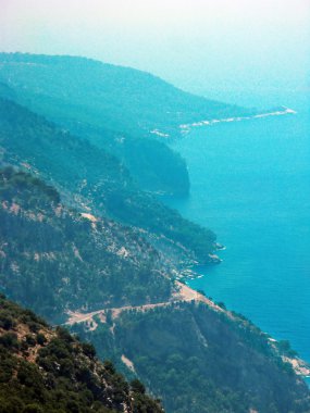 Akdeniz Türkiye'nin kıyı şeridi manzara