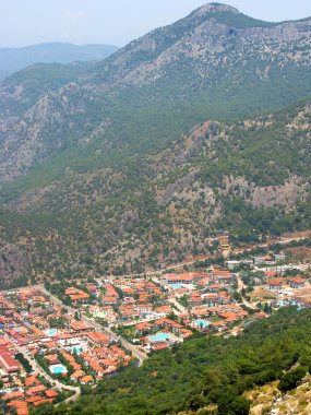 mavi lagün ve beach Ölüdeniz Türkiye Panoraması