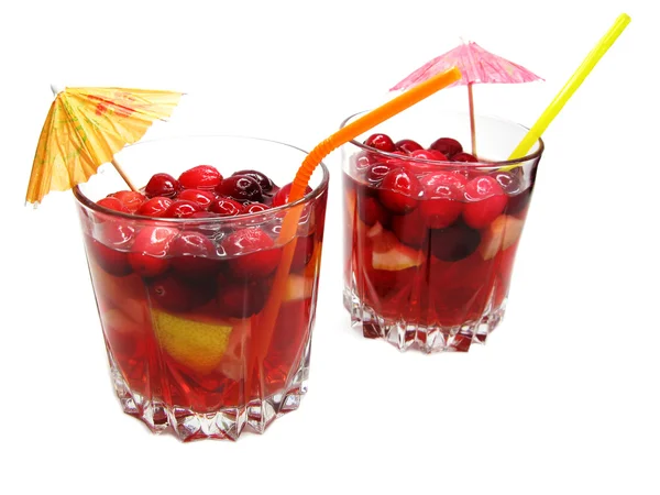 Коктейльний напій з фруктами — стокове фото