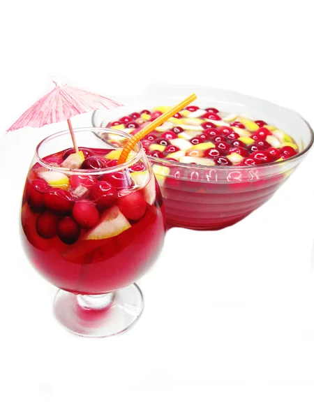 Коктейльний напій з фруктами — стокове фото