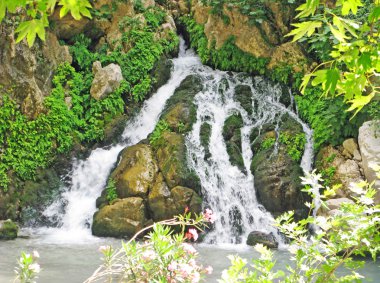 Saklikent gorge and waterfall fethiye turkey clipart