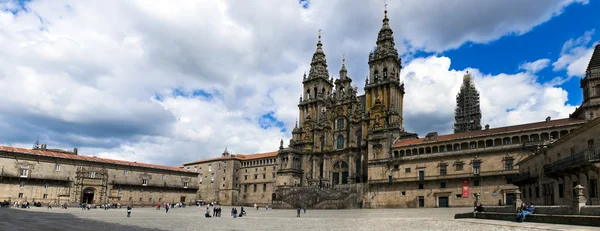 Santiago de Compostela - panoramik Katedrali — Stok fotoğraf
